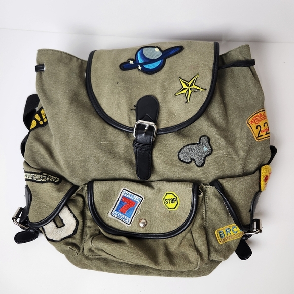 DREAM CONTROL Utility Multi-Pocket Backpack With Patches UNISEX - Picture 4 of 13